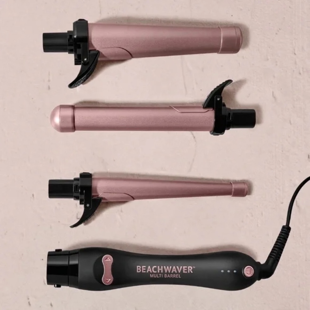 The Beachwaver Multi Barrel Black Rose Gold NEW